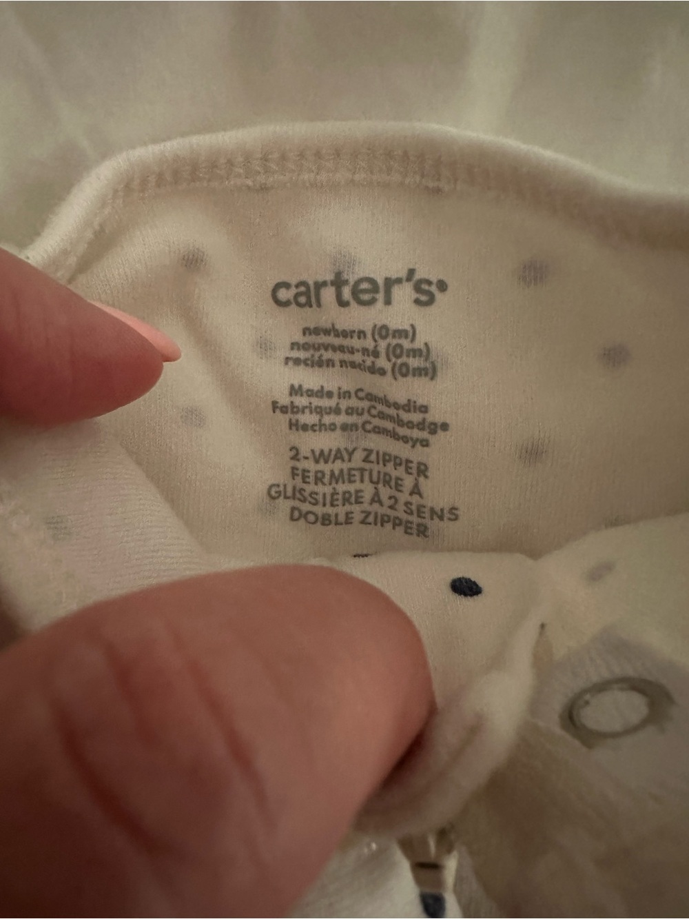 Carter's Ribbed Footed One-Piece 3 pc bundle - Picture 6 of 6